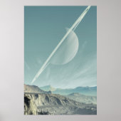 Saturn Space Art Poster (Vorne)