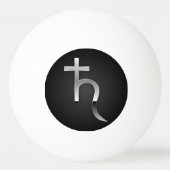 Saturn-Symbol Tischtennisball (Rückseite)
