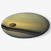 Saturn Tableware from the Celestial Collection Pappteller (Schrägansicht)