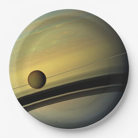 Saturn Tableware from the Celestial Collection Pappteller (Vorderseite)