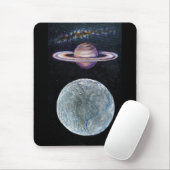 Saturn und Enceladus Mousepad (Mit Mouse)