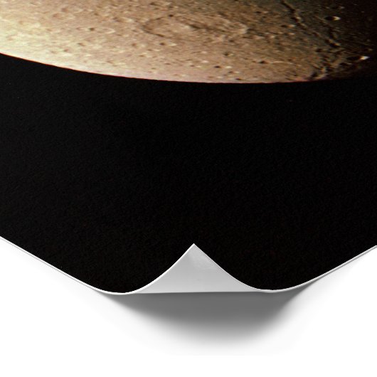 Saturn und ihr Mondplakat Poster (Ecke)