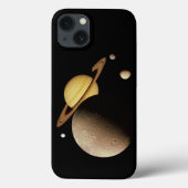 Saturn und ihre Monde Case-Mate iPhone Hülle (Rückseite)