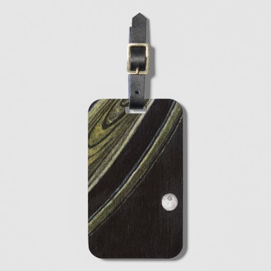 Saturn und Tethys Gepäckanhänger (Vorderseite Vertikal)