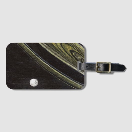 Saturn und Tethys Gepäckanhänger (Vorderseite (Horizontal))