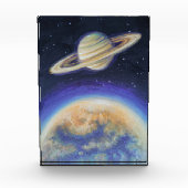 Saturn und Titan Fotoblock (Vorderseite)