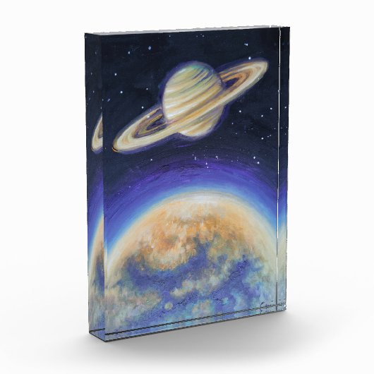 Saturn und Titan Fotoblock (Links)