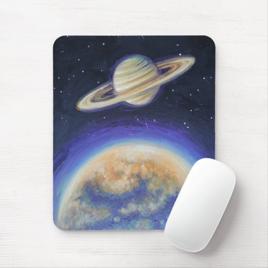 Saturn und Titan Mousepad (Mit Mouse)