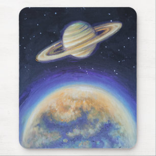 Saturn und Titan Mousepad