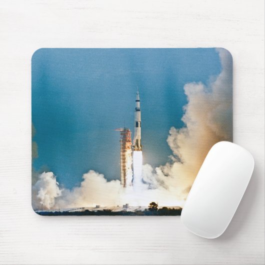 Saturn V Apollo Launch Mousepad (Mit Mouse)