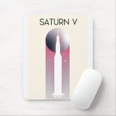 Saturn V Apollo Space Art Mousepad (Mit Mouse)