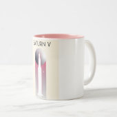 Saturn V Apollo Space Art Zweifarbige Tasse (VorderseiteRechts)