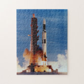 Saturn V die Skylab-Raumstation startend Puzzle (Vertikal)