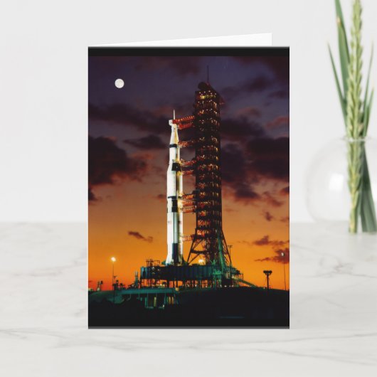 Saturn V Grußkarte Karte (Vorderseite)