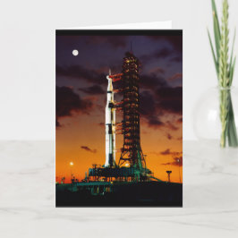 Saturn V Grußkarte Karte