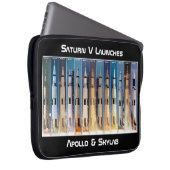 Saturn V Moon Rocket startet Laptopschutzhülle (Vorne Rechts)