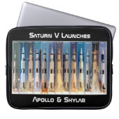 Saturn V Moon Rocket startet Laptopschutzhülle (Vorderseite)