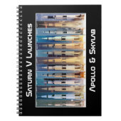 Saturn V Moon Rocket startet Notizblock (Vorderseite)