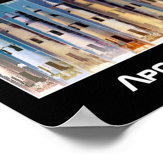 Saturn V Moon Rocket startet Poster (Ecke)