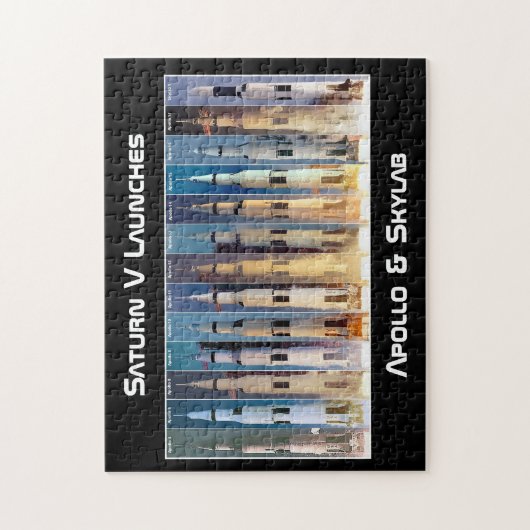 Saturn V Moon Rocket startet Puzzle (Vertikal)
