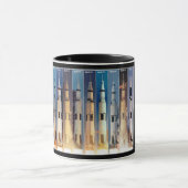 Saturn V Moon Rocket startet Tasse (Zentrum)