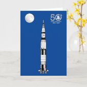 Saturn-V-Rakete, Mond-Landung Apollo 11 und Mond: Karte (Gelbe Blume)