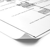 Saturn V Raketenschematische 8"x10" Poster (Ecke)