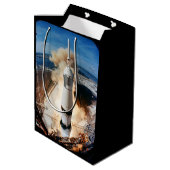 Saturn V Raketenstart 1969 Apollo Raumfahrzeug Med Mittlere Geschenktüte (Rückseite Schrägansicht)
