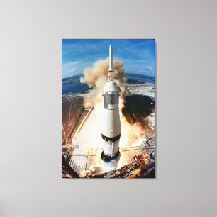 Saturn V Raketenstart 1969 Apollo Spacecraft Leinwanddruck