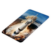 Saturn V Raketenstart 1969 Apollo Spacecraft Magnet (Linke Seite)
