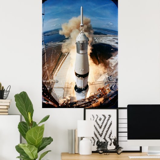 Saturn V Raketenstart 1969 Apollo Spacecraft Poster (Heimbüro)