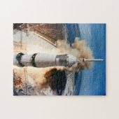 Saturn V Raketenstart 1969 Apollo Spacecraft Puzzle (Horizontal)