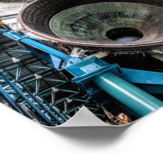 Saturn V Rocket Motor Poster (Ecke)