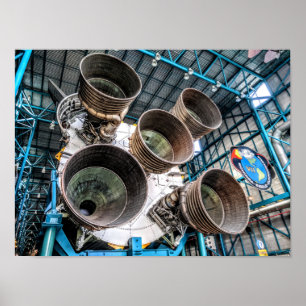 Saturn V Rocket Motor Poster