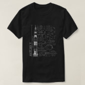 Saturn V Saturn 5 RaketenScience Gleichungen T-Shirt (Design vorne)