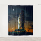 Saturn V Space Rocket Launch NASA Foto Wandteppich (Vorderseite)