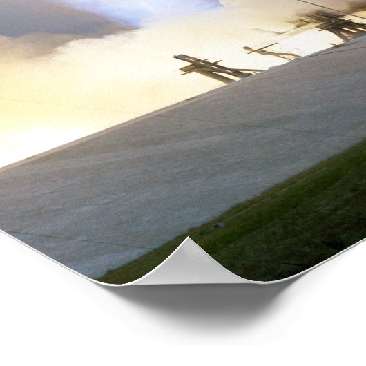 Saturn V Start Moon Mission Poster (Ecke)