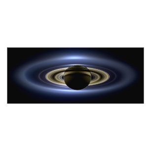 Saturn verdeckt die Sonne vom Cassini-Orbiter aus Fotodruck