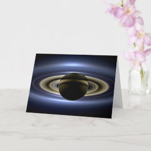 Saturn verdeckt die Sonne vom Cassini-Orbiter aus  Karte