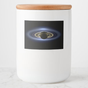 Saturn verdeckt die Sonne vom Cassini-Orbiter aus Lebensmitteletikett