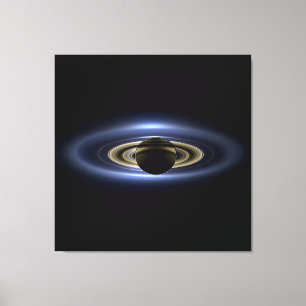 Saturn verdeckt die Sonne vom Cassini Orbiter aus  Leinwanddruck