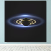 Saturn verlor die Sonne von Cassini Orbiter Leinwanddruck (Insitu (Holzboden))