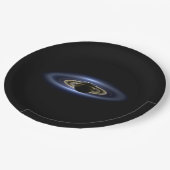 Saturn verlor die Sonne von Cassini Orbiter Pappteller (Schrägansicht)