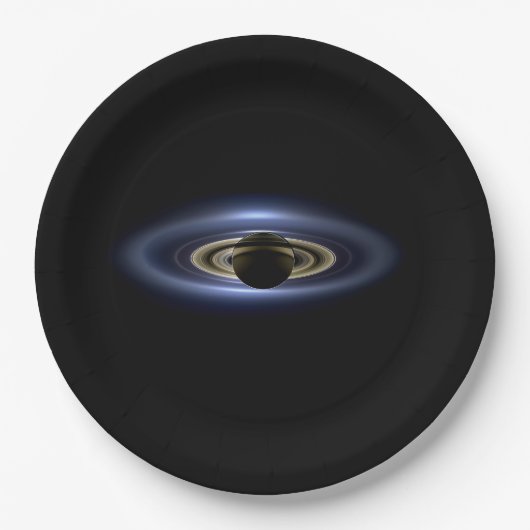Saturn verlor die Sonne von Cassini Orbiter Pappteller (Vorderseite)