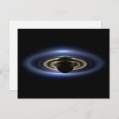 Saturn verlor die Sonne von Cassini Orbiter Postkarte (Vorne/Hinten)