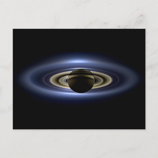 Saturn verlor die Sonne von Cassini Orbiter Postkarte (Vorderseite)