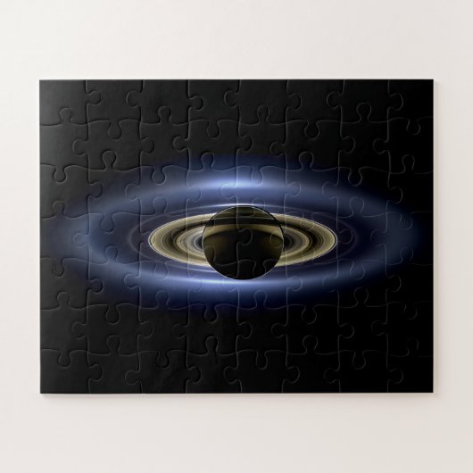 Saturn verlor die Sonne von Cassini Orbiter Puzzle (Horizontal)
