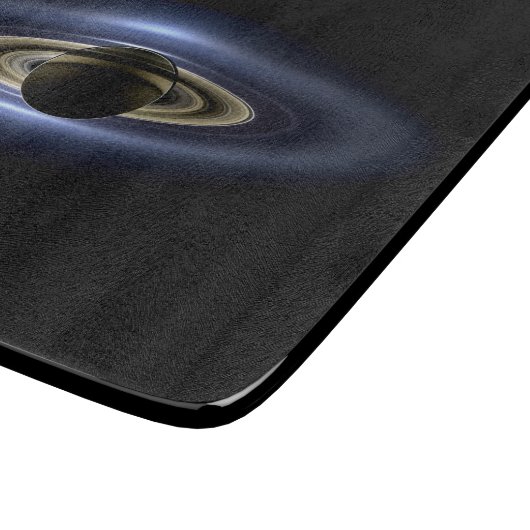 Saturn verlor die Sonne von Cassini Orbiter Schneidebrett (Ecke)