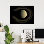 Saturn von oben poster (Heimbüro)
