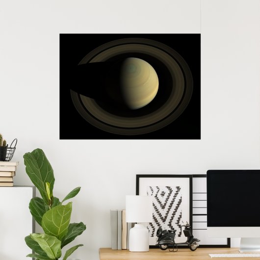 Saturn von oben poster (Heimbüro)